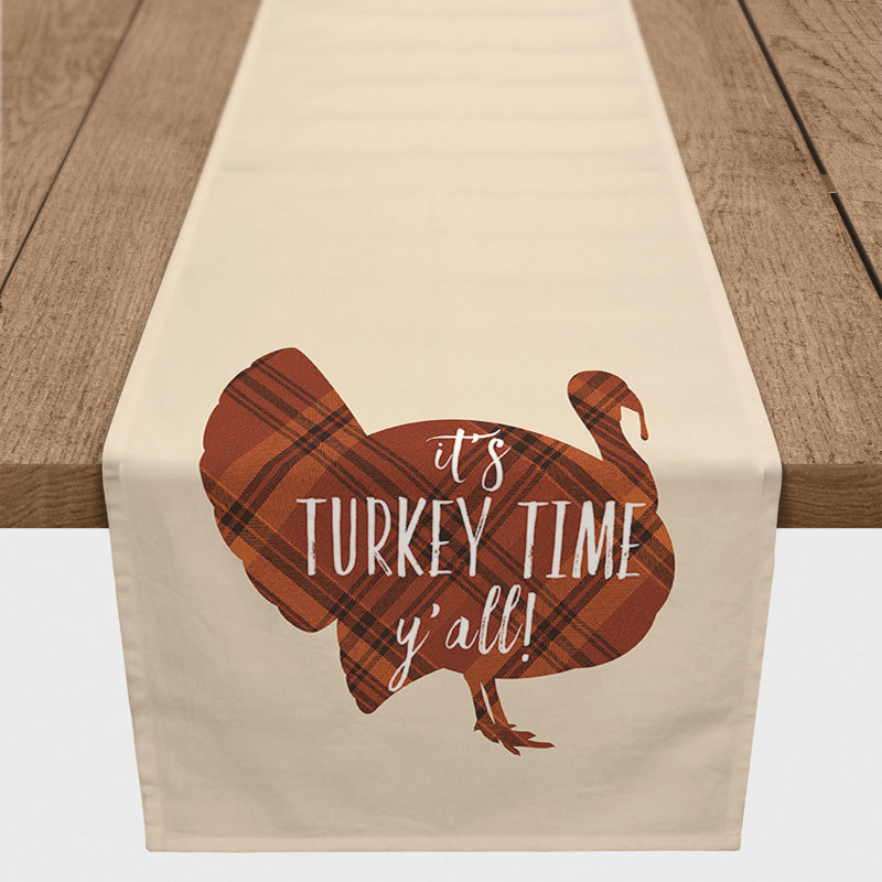 Juna Turkey Time Table Runner, 90" x 16"