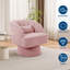 Fauteuil demi-tonneau élégant pivotant en velours côtelé avec fauteuil à rayures-316953570-316953571-316953588