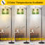 Lampe sur pied Arc Jungle tropicale, palmiers, oiseaux exotiques, lumière avec abat-jour réglable, 3 lumières à intensité variable avec télécommande pour le salon, la chambre à coucher