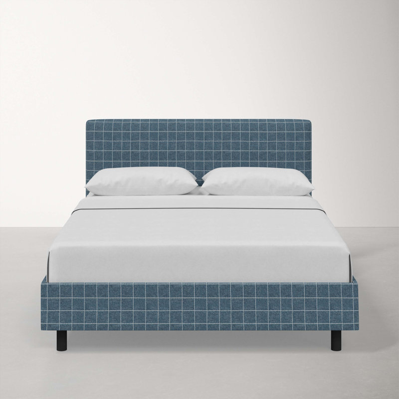 Eisley Upholstered Platform Bed, King, Cafe Rainstorm