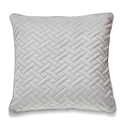 LOS AGENLES Chevron Microsuede Reversible Throw Pillow
