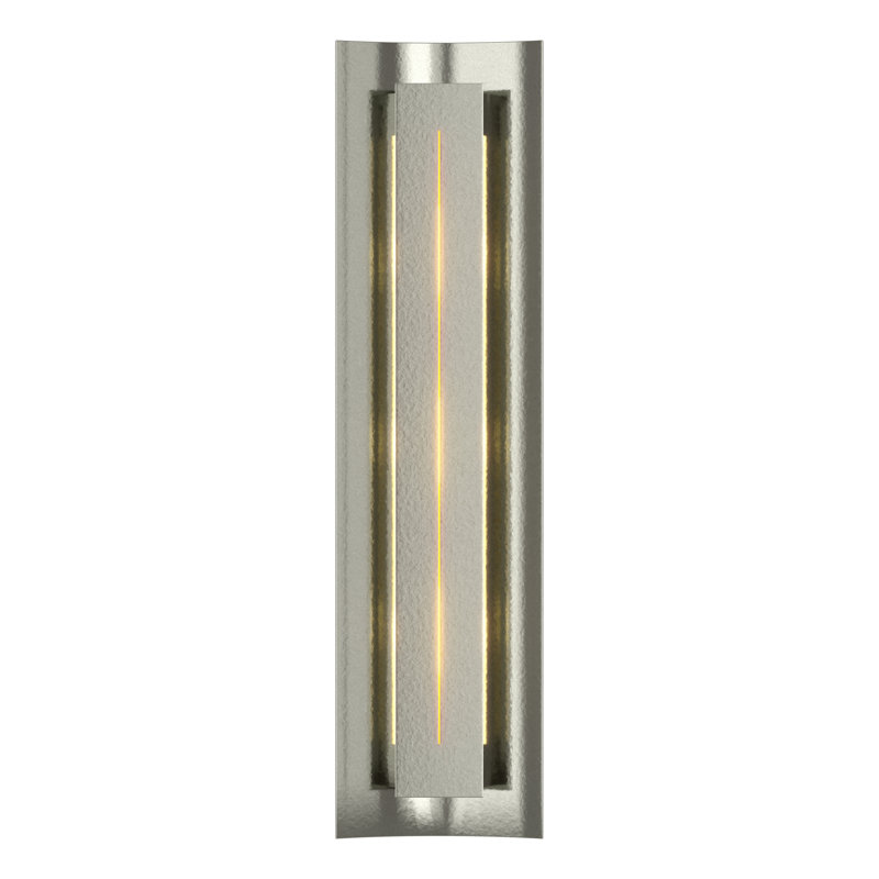 Gallery Dimmable Flush Mount Scone, Ivory Art, Sterling, 4.3" W x 24.5" H x 3.3" D