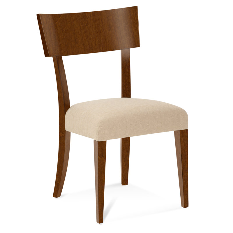 19.5'' H Sunbrella® Performance Fabric Upholstered Side Chair, Impression, Chestnut