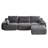 Boneless Pet-Friendly Cloud Modular Sectional Sofa,Modern Memory Foam Compressed Sofa,Large 3 Seats Sectional Couches-335623190
