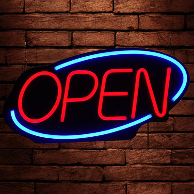 Addalin LED Open Sign Neon Light Wall Sign