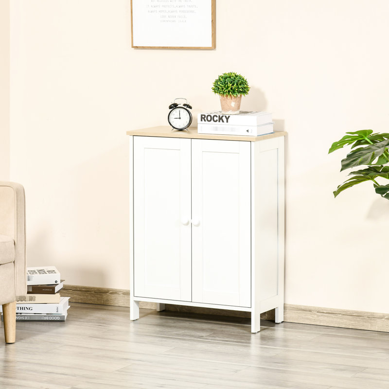 Armoire de rangement à 2 portes réglables à 2 portes, blanc pour divers espaces de vie Armoire avec tablettes, porte, blanc, pièces