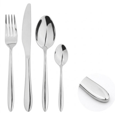 Cutlery Set Fork Spoon 16pc Sets Anydate Pointed End