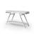 Contemporary Style White 1Pc Sofa Table High Gloss Finish Chrome Frame Console Table Gorgeous Living Room Furniture