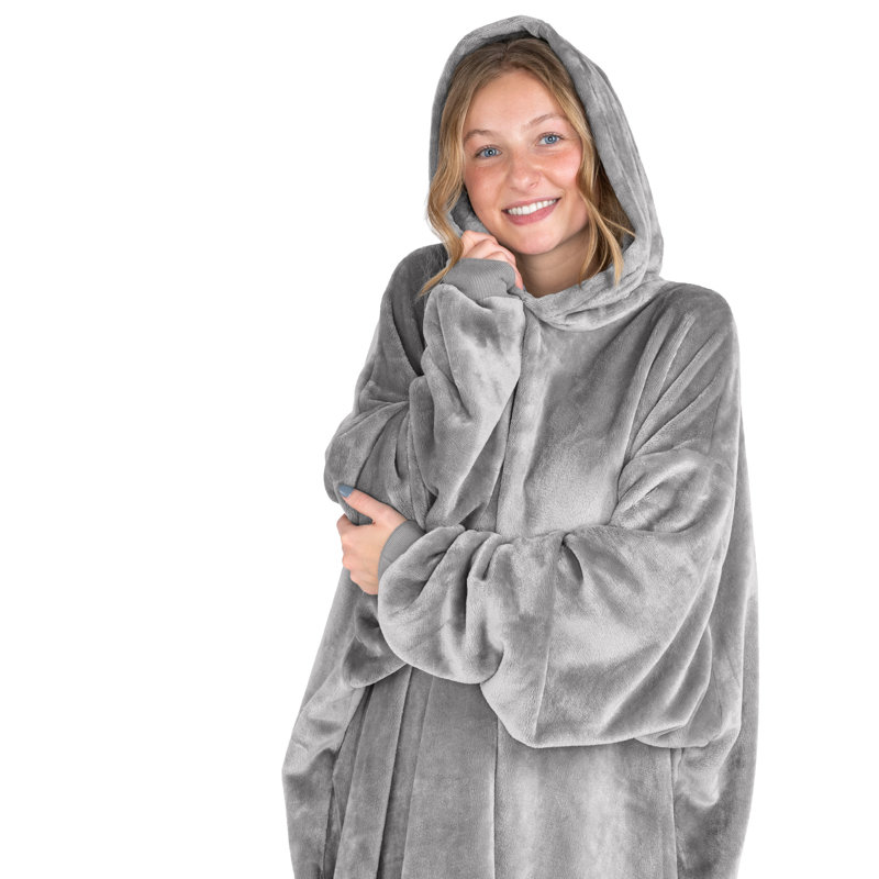 Couverture portable Bare Homey, Gris clair, Adulte
