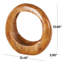 Sculpture brune en teck