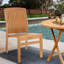 Chaise de salle à manger de patio en teck Greg