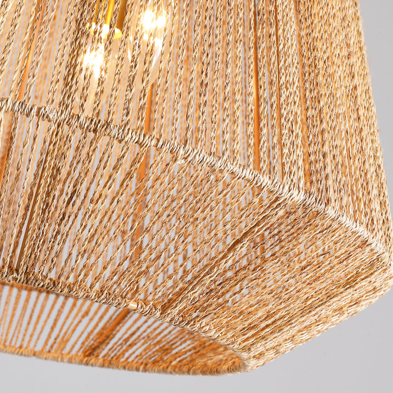 4 - Light Lantern Rope Geometric Chandeliers