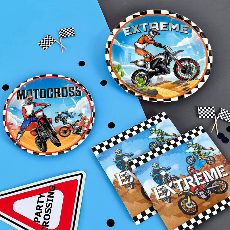 Fournitures d'anniversaire de moto