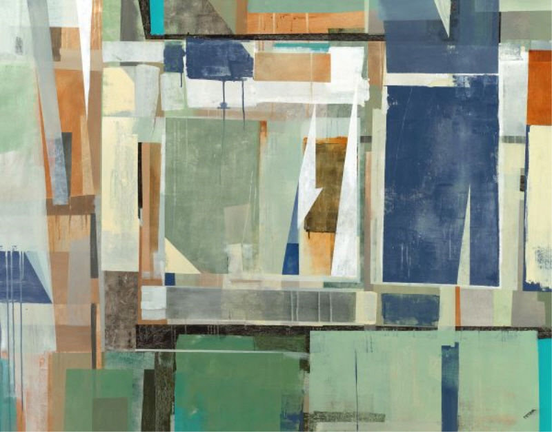 Modality III Print by Christopher Peter, 30" H x 38" W x 1.5" D, Glass Coat