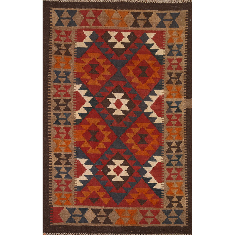 Geometric Kilim Oriental Area Rug 3x5