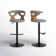 Betuel Swivel Upholstered Adjustable Height Counter Stool with Metal Frame