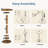 Round Side Table with Solid Wood Legs, Modern Accent Table for Living Room, Bedroom, or Office-1970322464