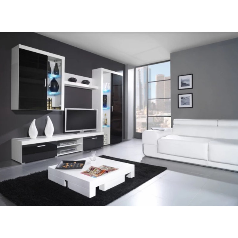 Contessa TV Stand for TVs up to 32", White/Black