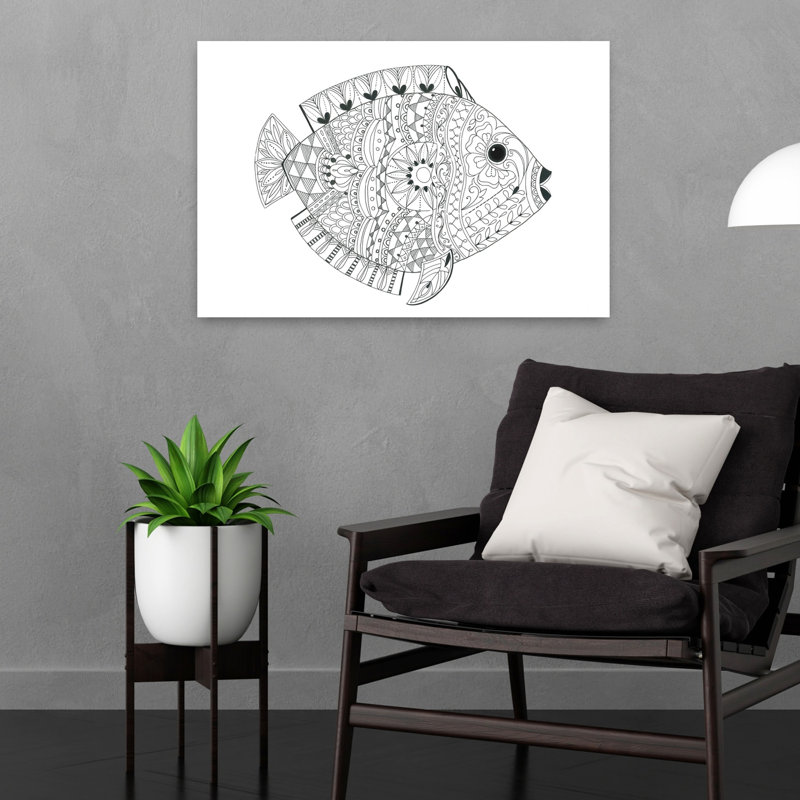 «Flamboyant Fish», impression d'art mural tropical, 16" H x 24" W
