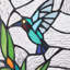 Panneau de vitrail 10 "H Happy Hummingbird