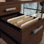 Bureau, finition brune