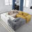 98.42-Inch Modular Sectional Sofa, Modern Modular L-Shaped Sofa With Chaise Longue, Equipped With Small Side Pockets And Free Of Compression During Installation.-1260456827