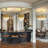 4 - Light Dimmable Drum Chandelier with Crystal Accents