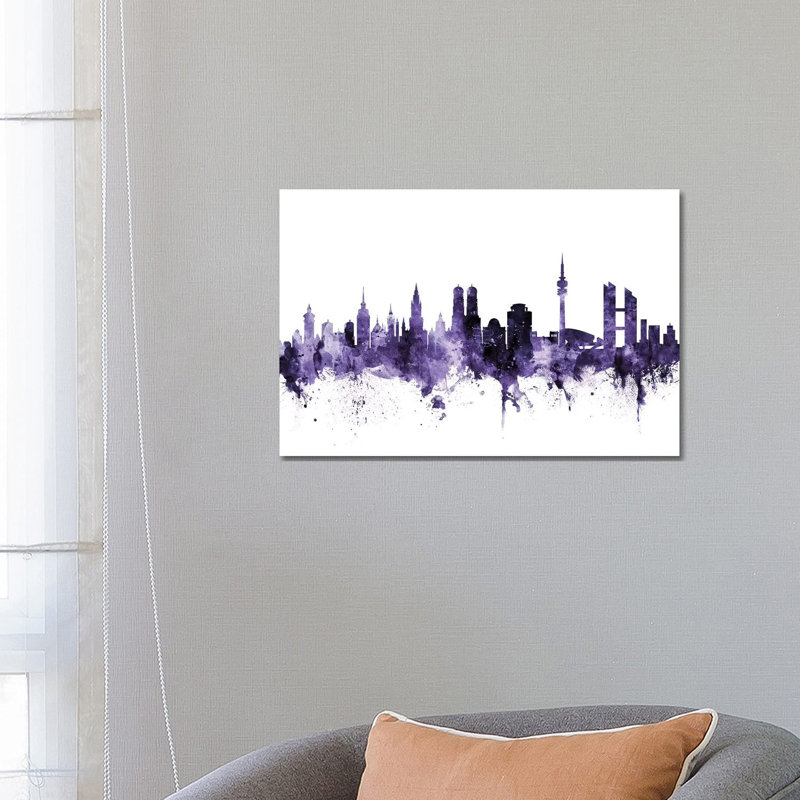 Munich, Germany Skyline by Michael Tompsett - Wrapped Canvas Gallery-Wrapped Canvas Giclée