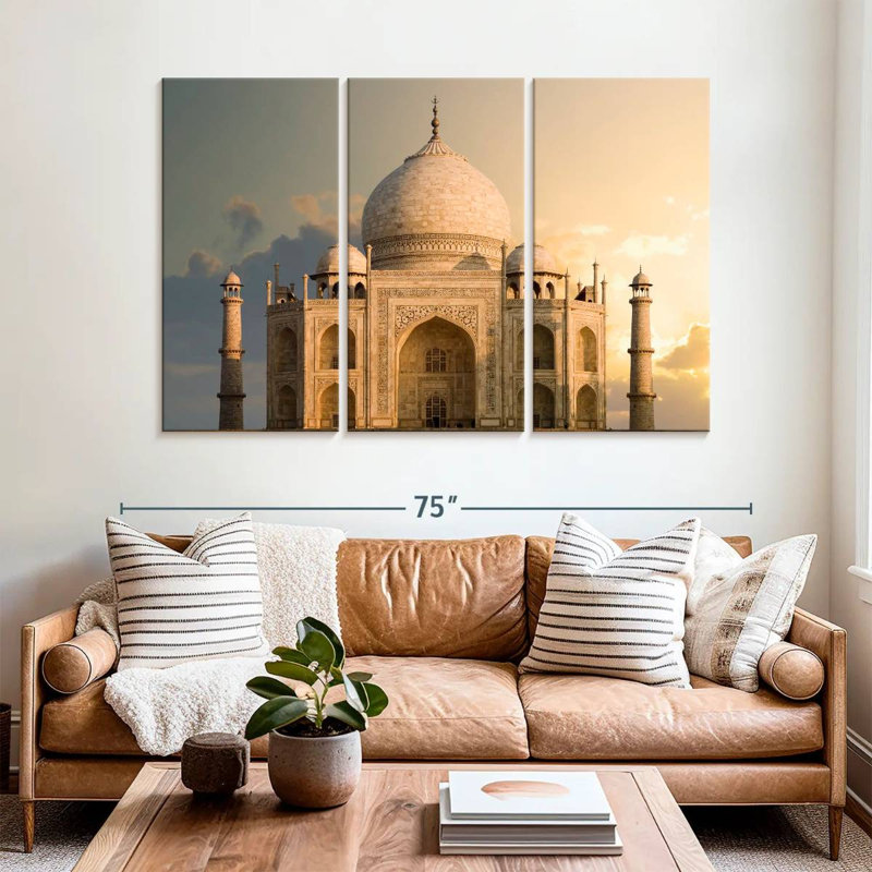 Sunrise Over Taj Mahal, 42" H x 65" W