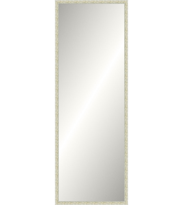 Miroir texturé blanc Legacy, Slim Leaner
