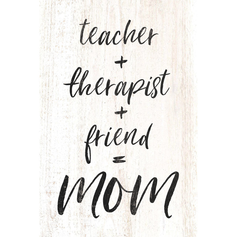 Teacher Therapist Friend Mom - Wrapped Canvas Art Prints, 46cm H x 30cm W