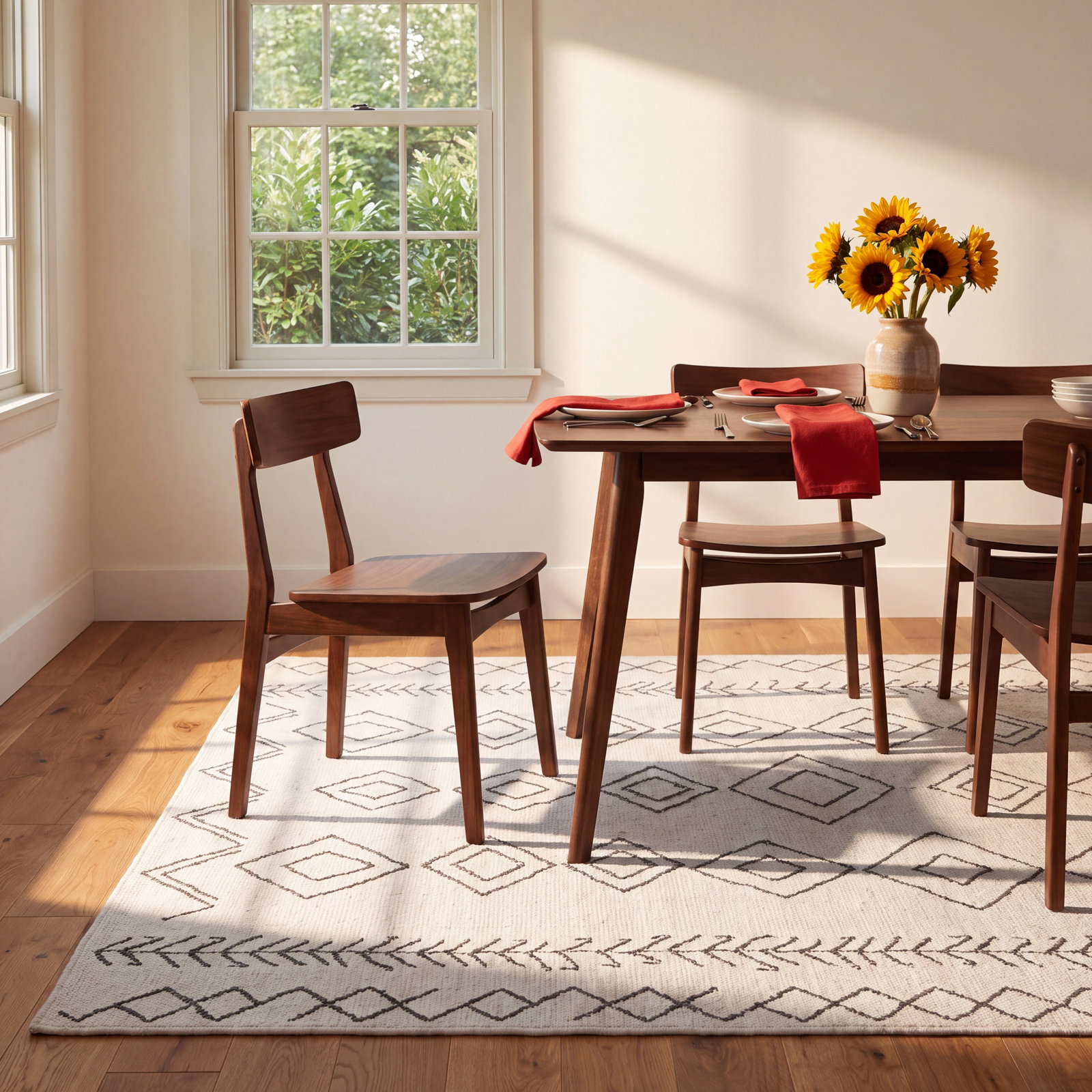  Ivory Dark Grey Outdoor Moroccan Rug, Rectangle 8'6" x 11'