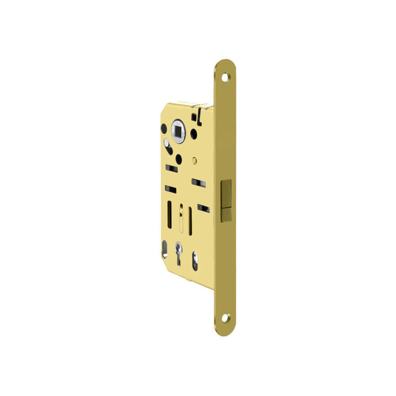 Loquet d'intimité à mortaise magnétique Silencio, Laiton poli