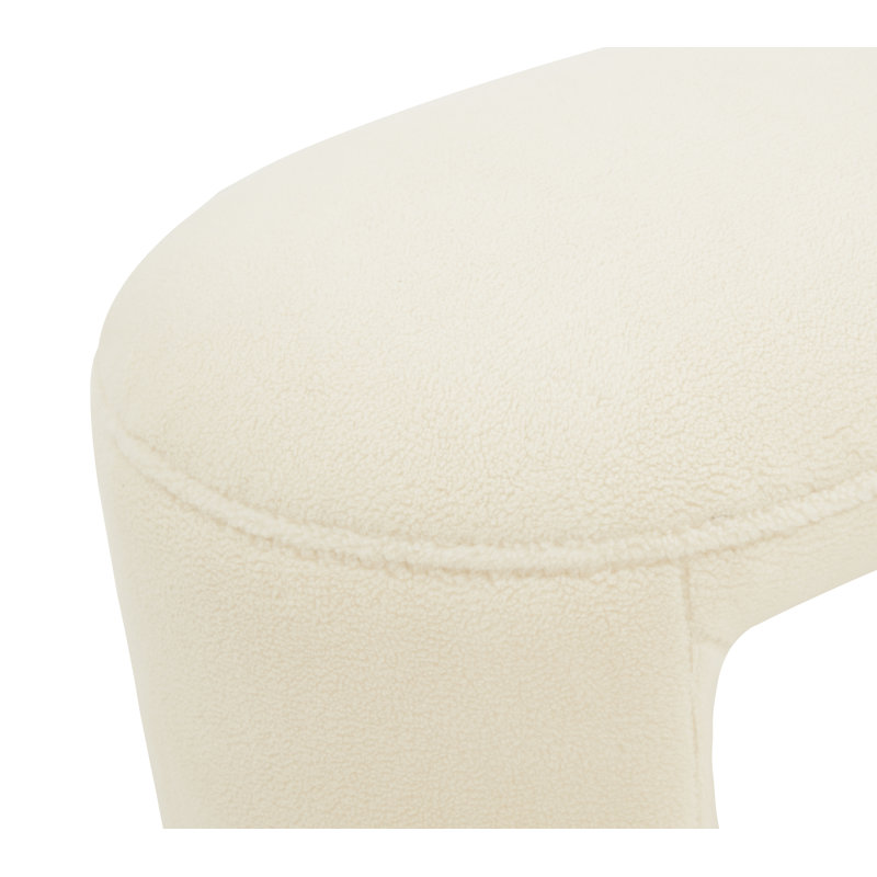 Banc rembourré Torrance, Sherpa ivoire