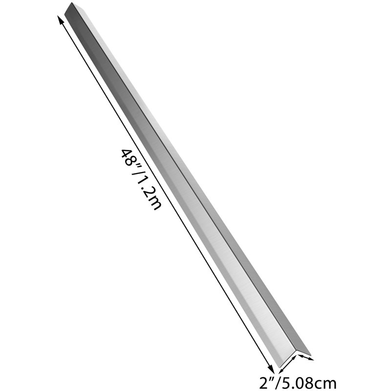 Stainless Steel Corner Guards 2 x 2 x 48 inch Metal Wall Corner Protector, Corner Guards 20 Ga 304 Stainless Corner Guard with 90-Degree Angle for Wall Protection and Decoration