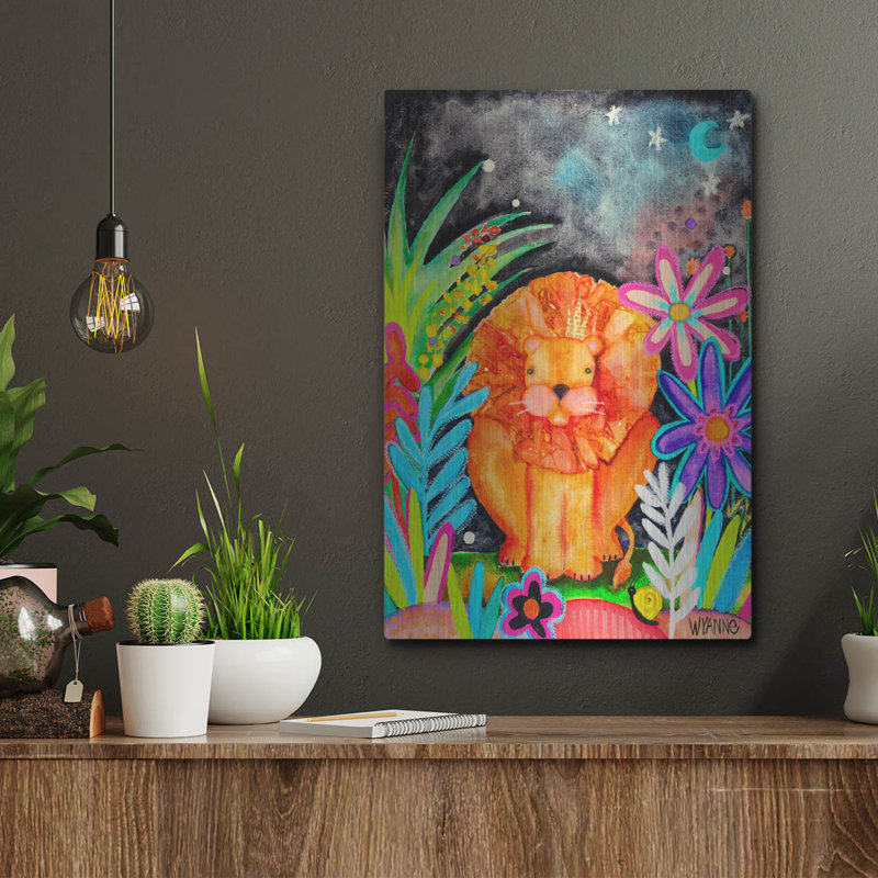 «Good To Be King Lion» par Wyanne, H 16 po x l 12 po