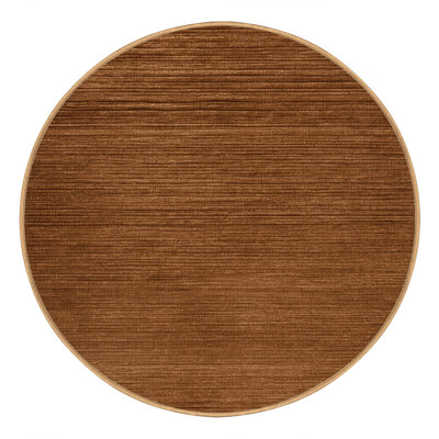 Machine Washable Solid Brown Area Rug