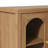 Eilisha Modern Arched Glass Accent Cabinet-123402944
