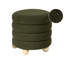 42cm Wide Round Solid Colour Pouffe Ottoman
