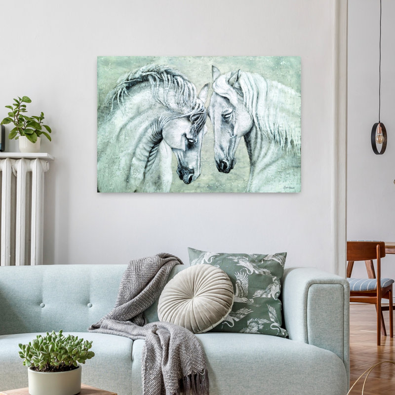 Sans mots, art cheval contemporain, H 24 po x l 36 po