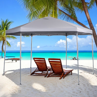 12 Ft. W x 10 Ft. D Metal Pop-Up Canopy
