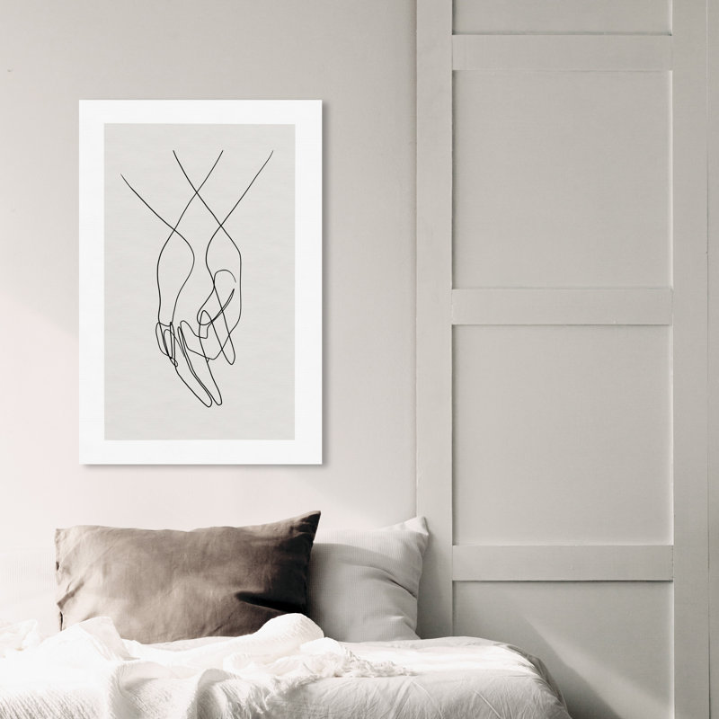«Hands Shapes», impression sur toile, H 30 po x l 20 po, Toile tendue, Sans cadre