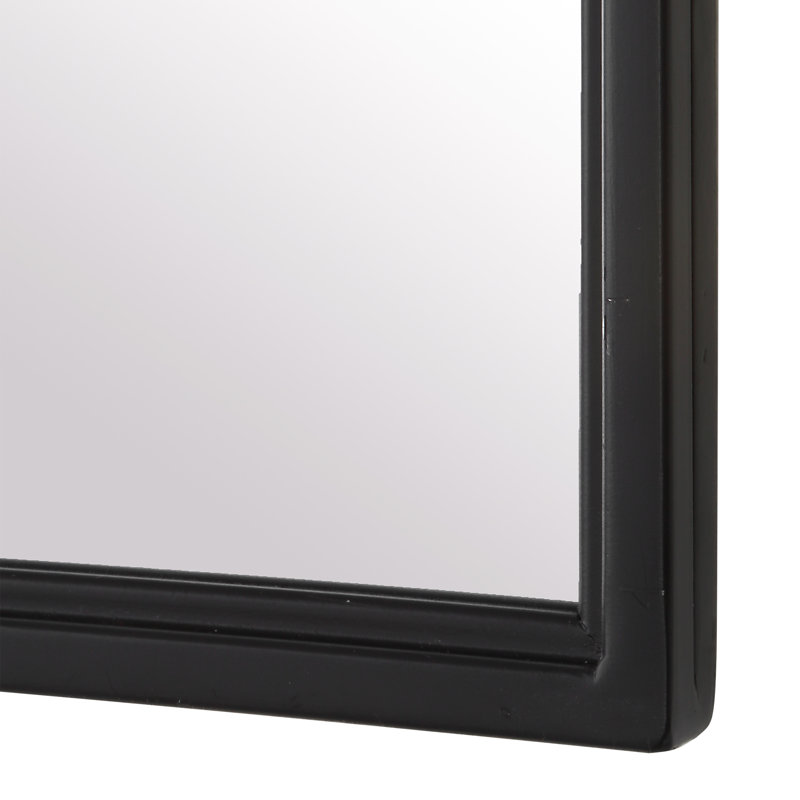 Miroir de salle de bain Tracie, Noir mat