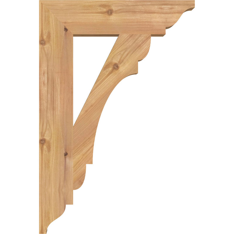 Support olympique traditionnel, Cèdre rouge de l'Ouest (lisse), H 24 po x l 3,5 po x P 16 po