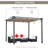 Outsunny Pergola with Retractable Shade Canopy, Aluminum-89289967-98228984