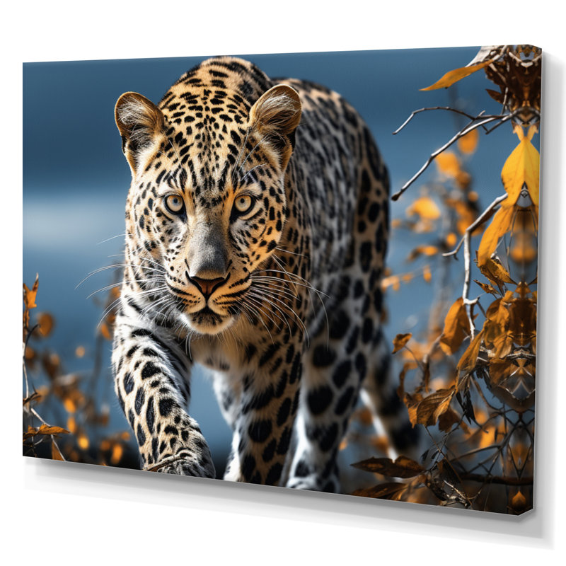 " Leopard Sleek Leopard ", Toile tendue, 24" H x 32" W