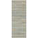 Winthrop Hand Woven Jute/Cotton Striped Rug in Aqua