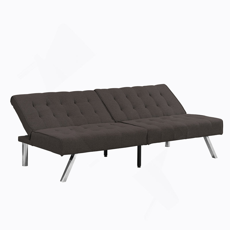 Canapé-lit convertible polyvalent avec des pieds robustes en acier inoxydable pour tous les espaces