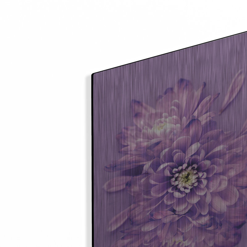 Lark Manor™ 'Lavender Chrysanthemums' by Incado Metal Wall Art, 16" H x 12" W