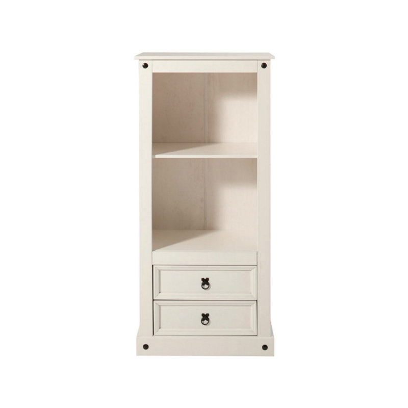 Appomattox 140cm H x 65cm W Solid Wood Standard Bookcase, White